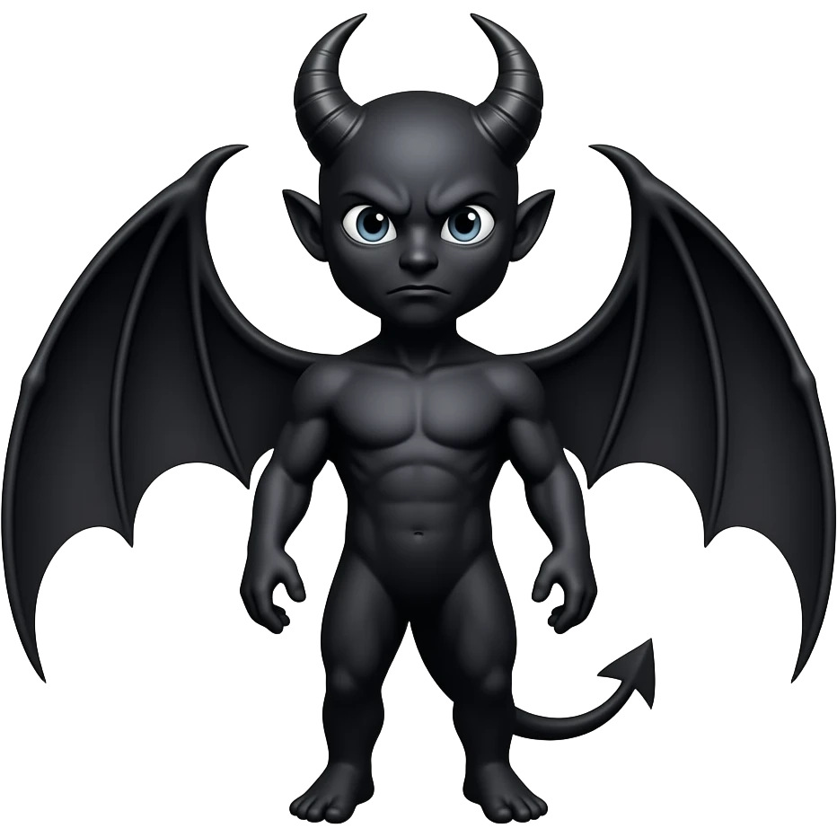 black demon emoji