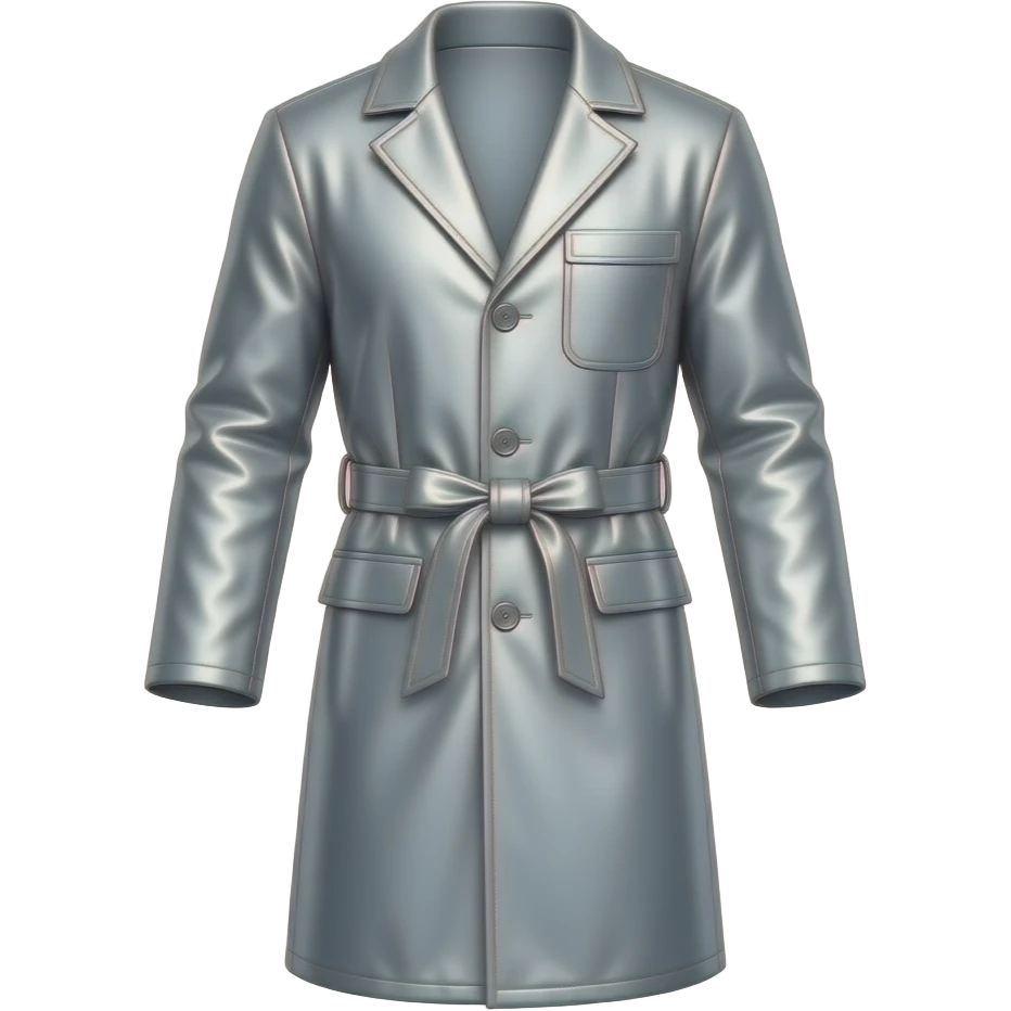 Aluminized heat-resistant thin suit/coat emoji | AI Emoji Generator