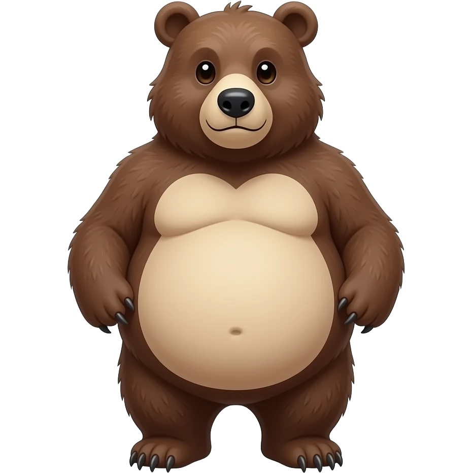 Full belly bear emoji