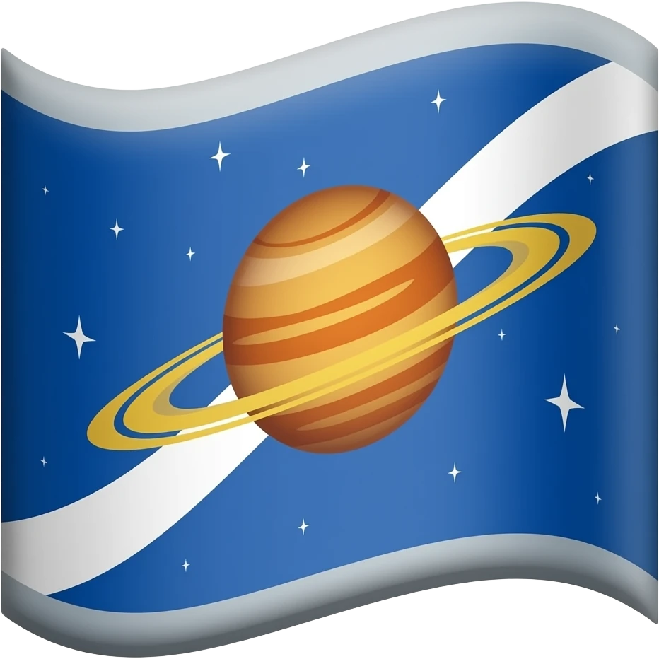 Outer space flag emoji