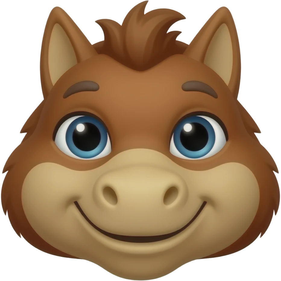 The smu mustang mascot emoji