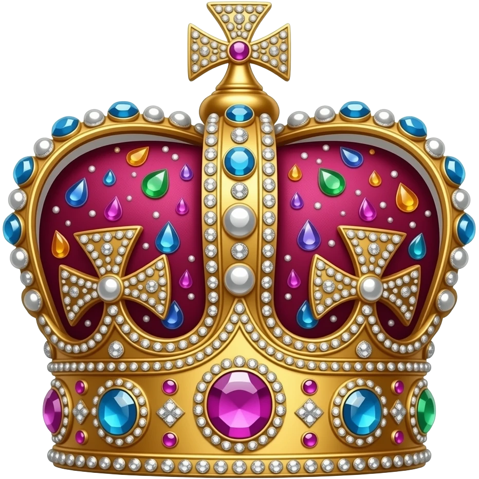 make a crown with a lot of Yeah jewels emoji