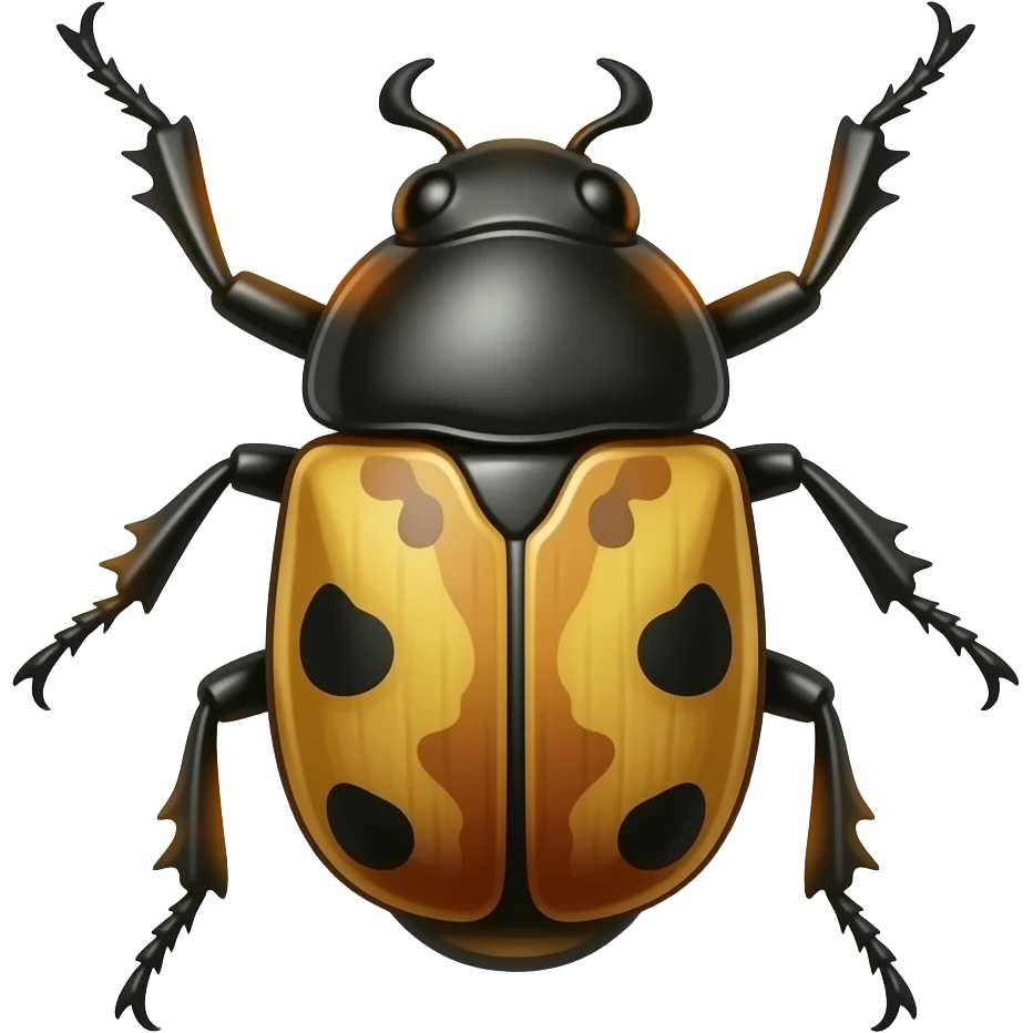 Создай эмодзи огненного жука emoji