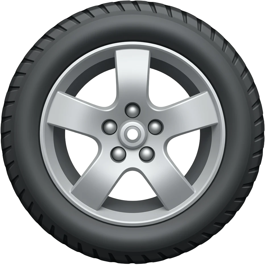 Car tyre with hole in it emoji