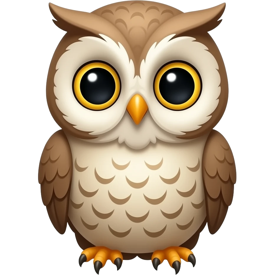 Cute aeshtetic owl emoji