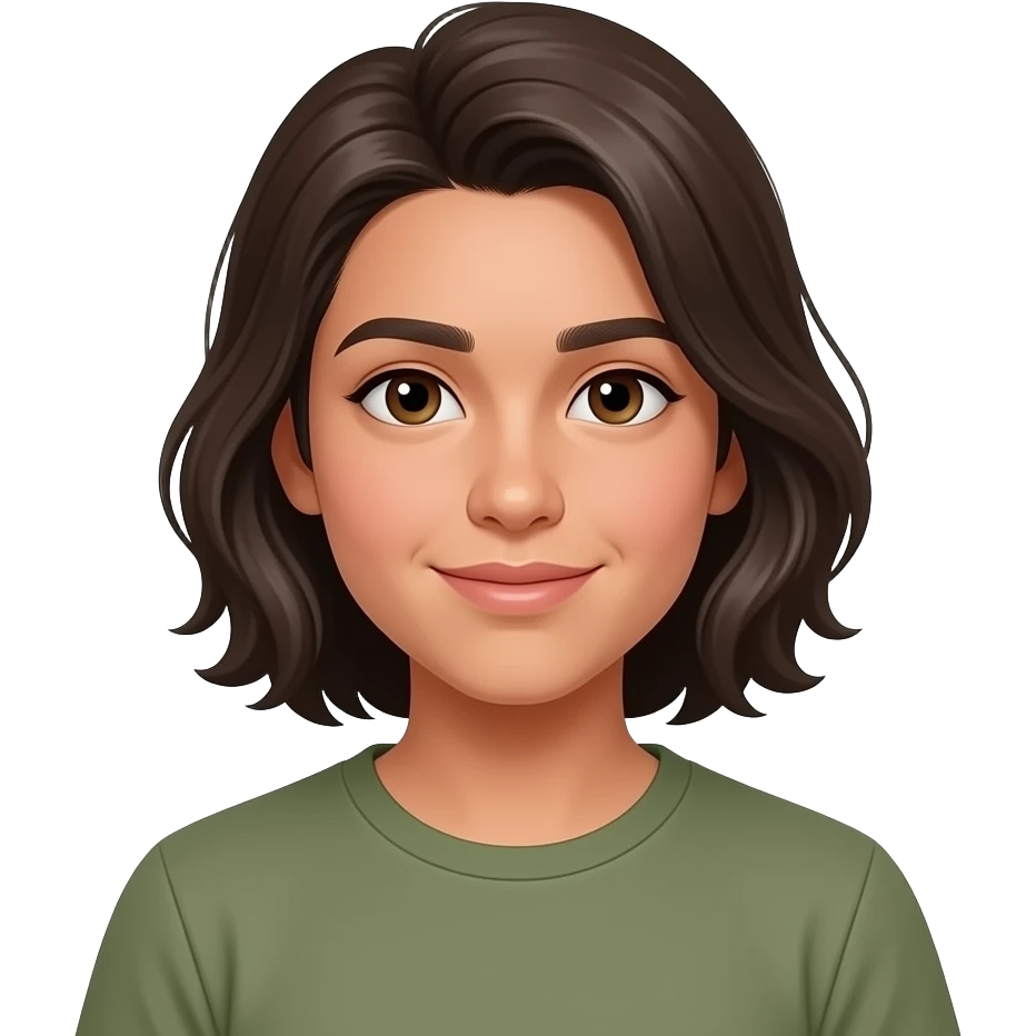 15 year old hispanic, hair almost to the eyebrows emoji