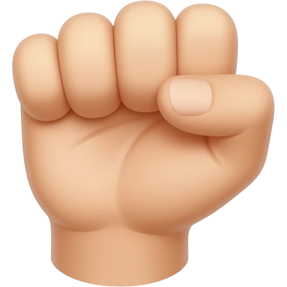 back of hand but in fist (back side, NOT FRONT, turn 180 degrees) emoji