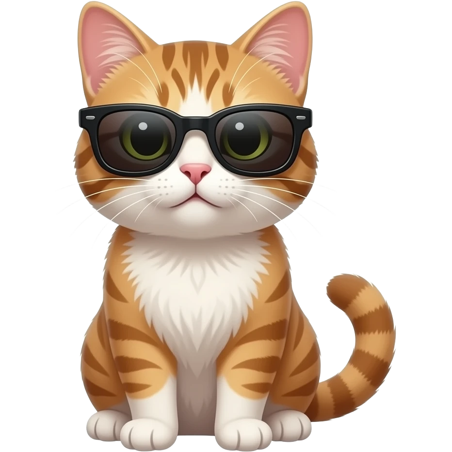 Cat wearing sunglasses emoji