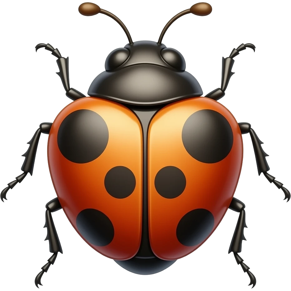 Heart shape bug emoji