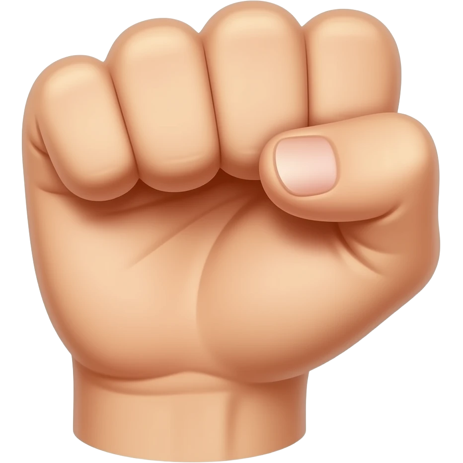 Fist but the back of the hand emoji