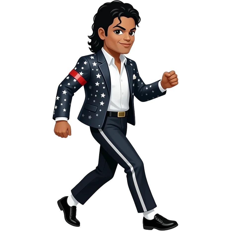 Micheal jackson moonwalk while putti emoji