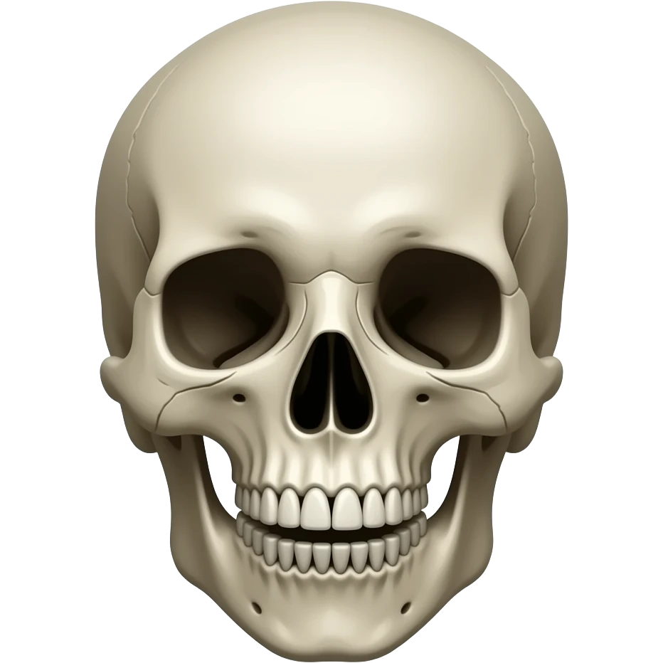 Shocked skeleton emoji