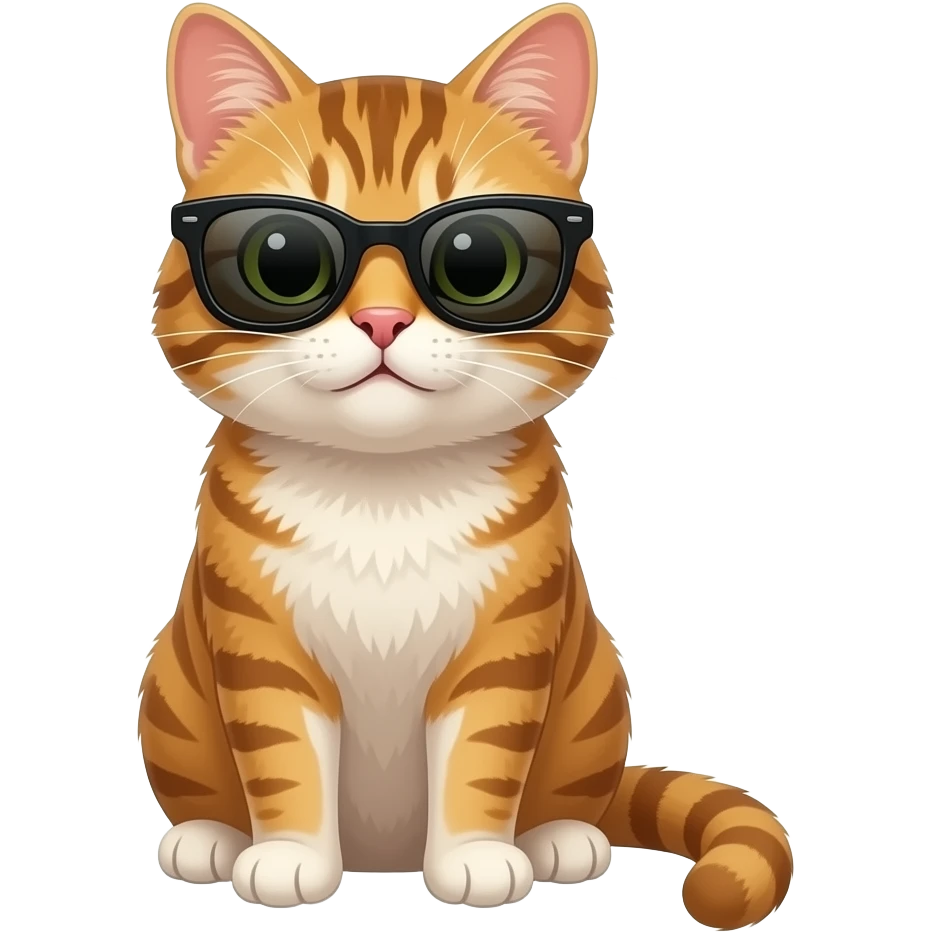 Cat wearing sunglasses emoji