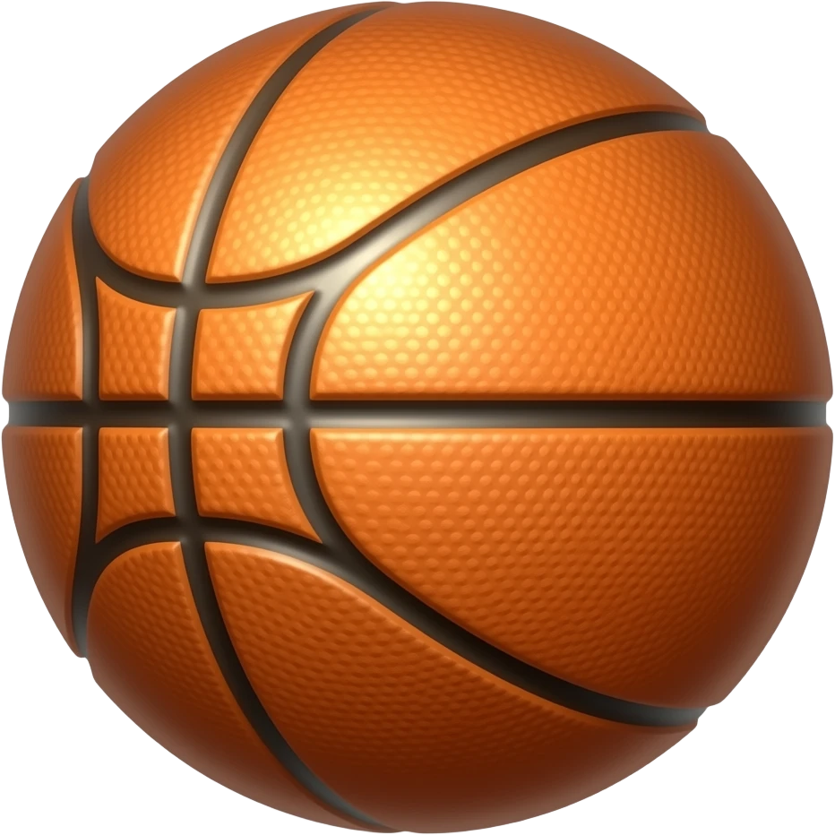 PELOTA de basket con destello de movimiento emoji