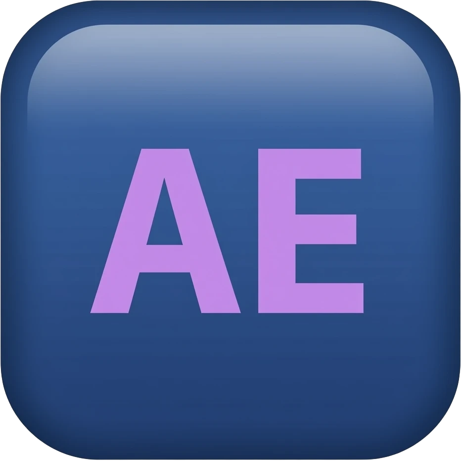 Light Purple Ae texts with dark blue background emoji