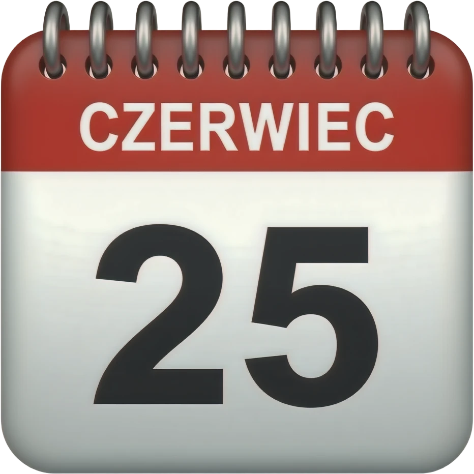 zrob mi emotke calendar z napisem czerwiec po polsku emoji