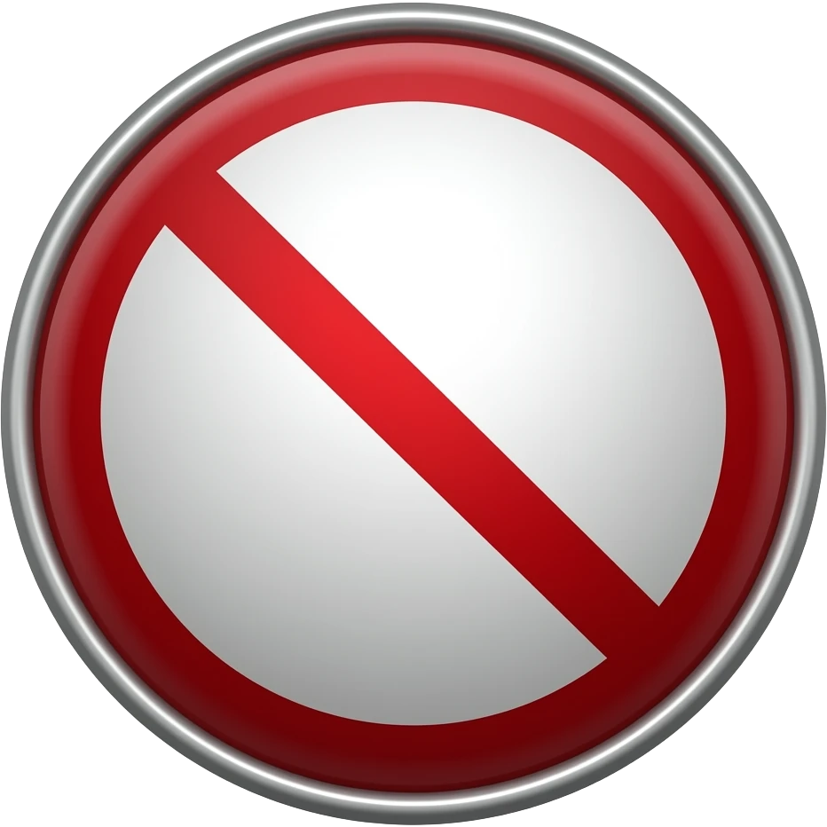 NO ENTRY emoji