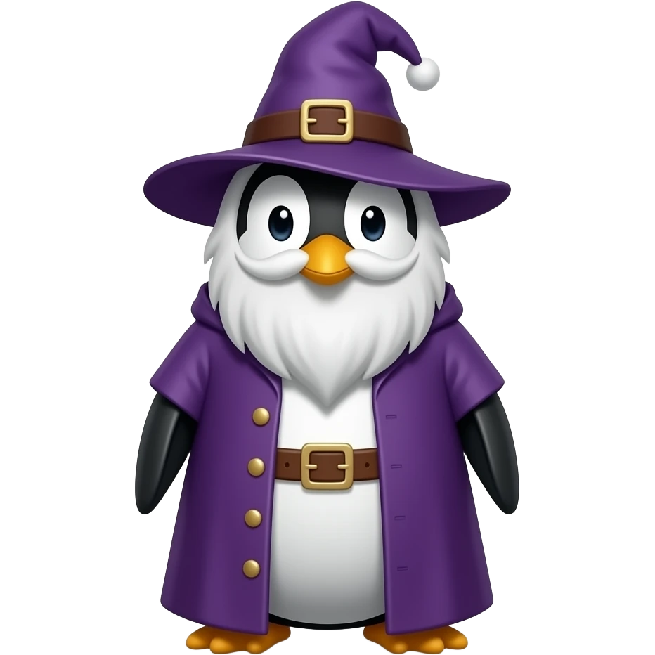 Penguin Wizard emoji
