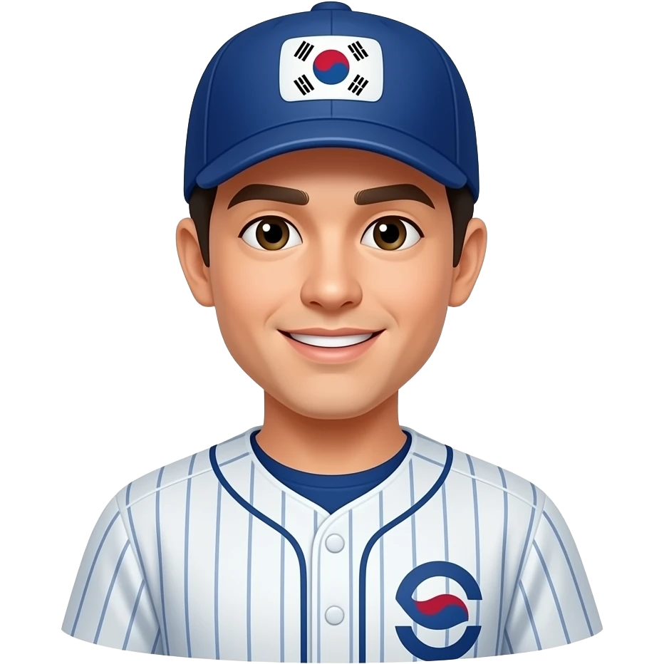 baseball fan, who is korean emoji