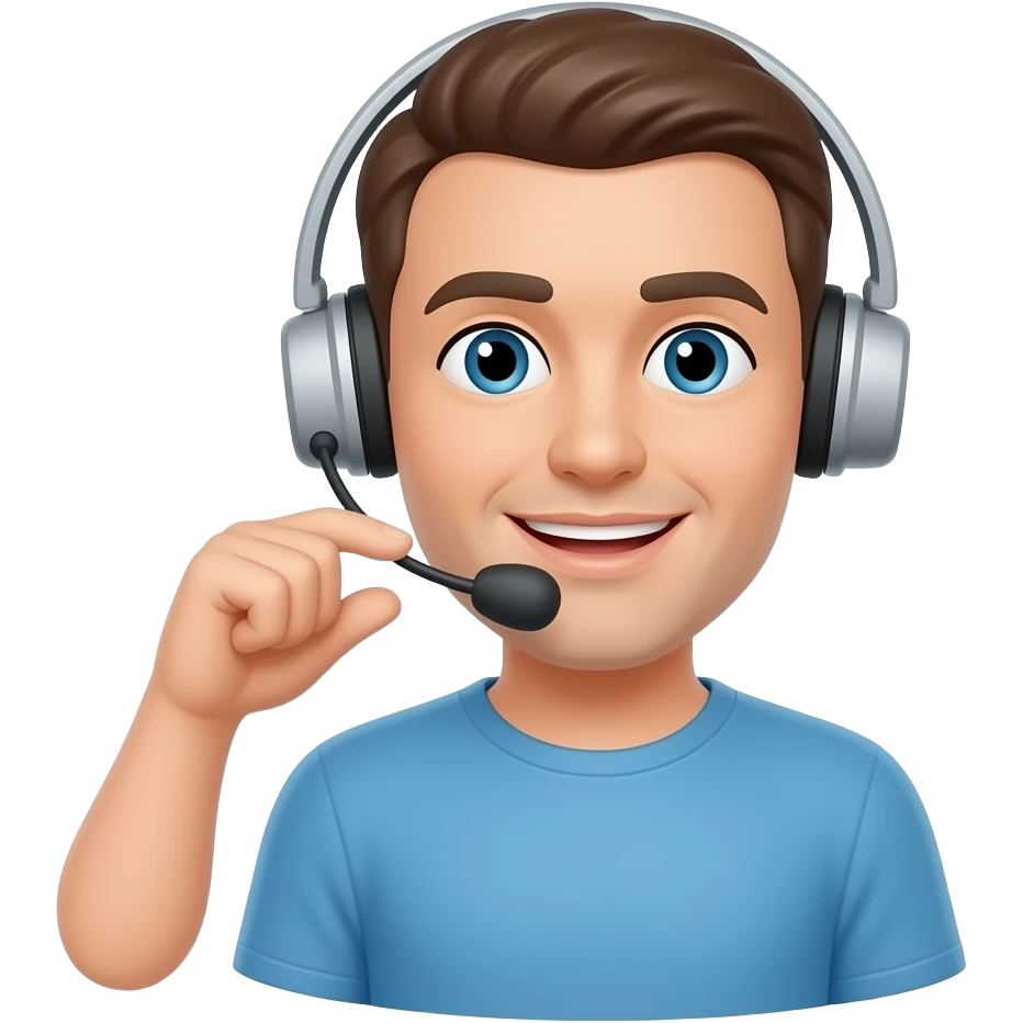 Como te puedo ayudar operadora emoji