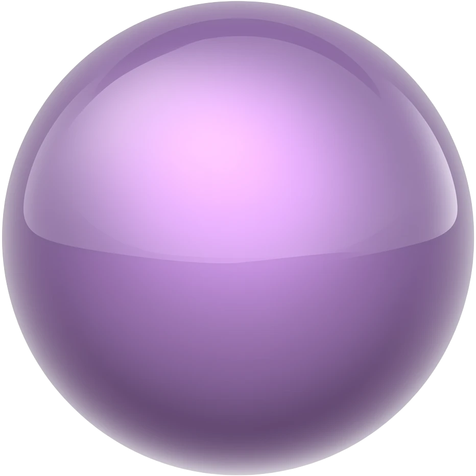 light purple shiny sphere emoji