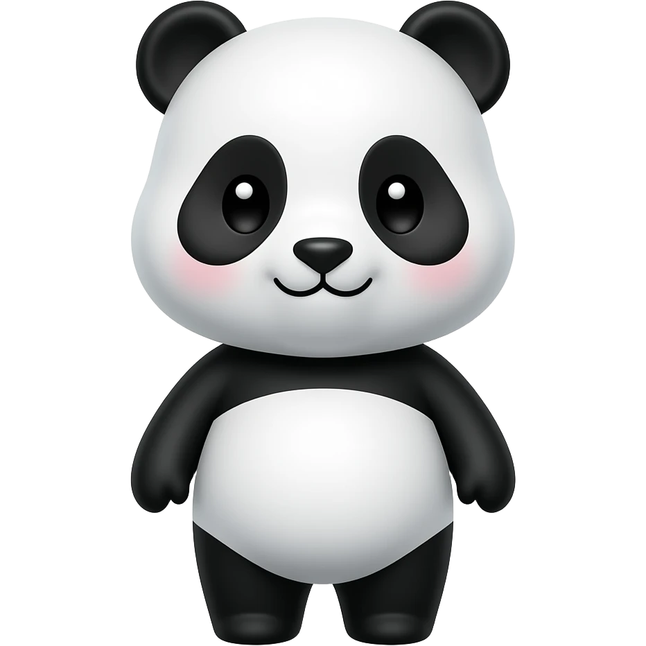 cute kawaii panda emoji