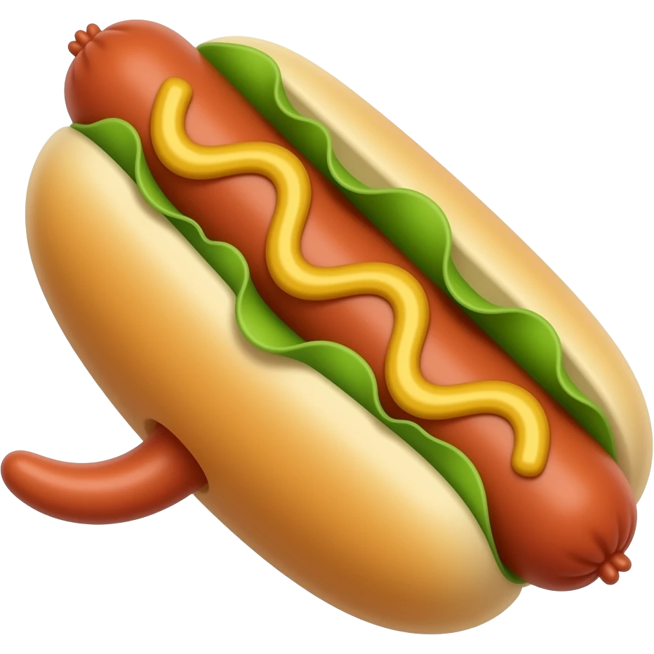Hot dog buns looking like rectums emoji