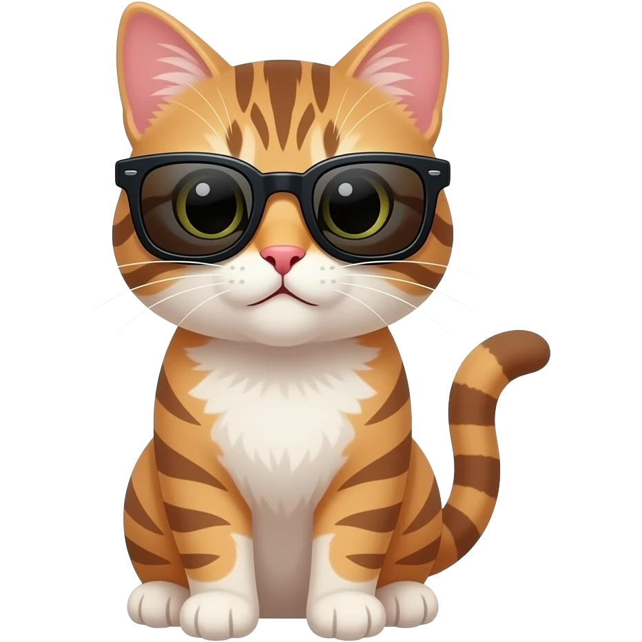 Cat wearing sunglasses emoji
