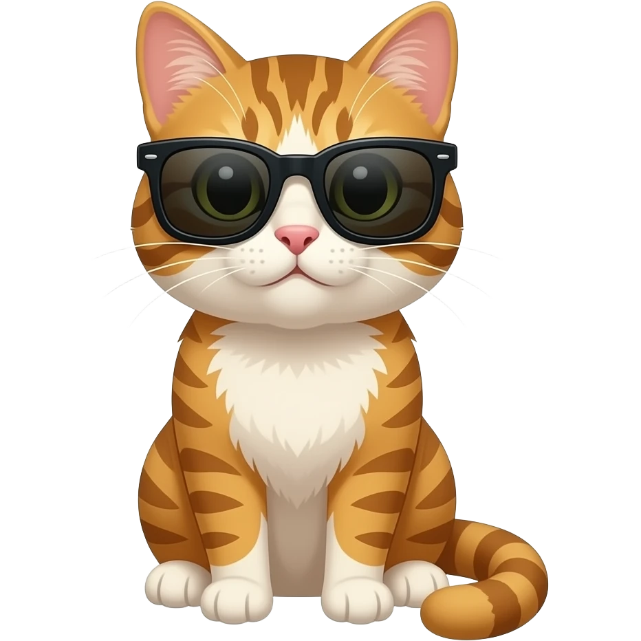 Cat wearing sunglasses emoji