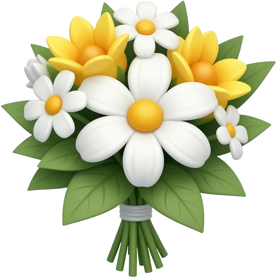 A unique small flower bouquet emoji
