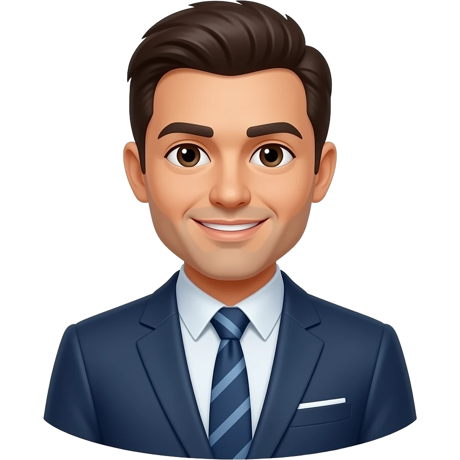 quiero que hagas un emojji de un asesor hombre inmobiliario emoji