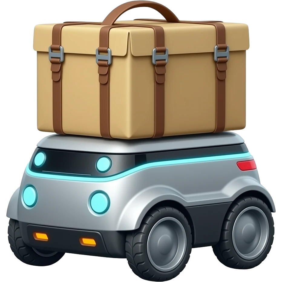 delivery robot emoji