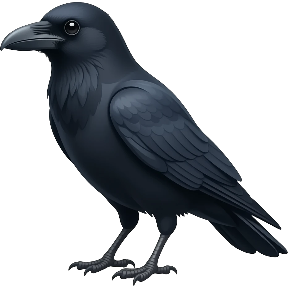 Crow emoji