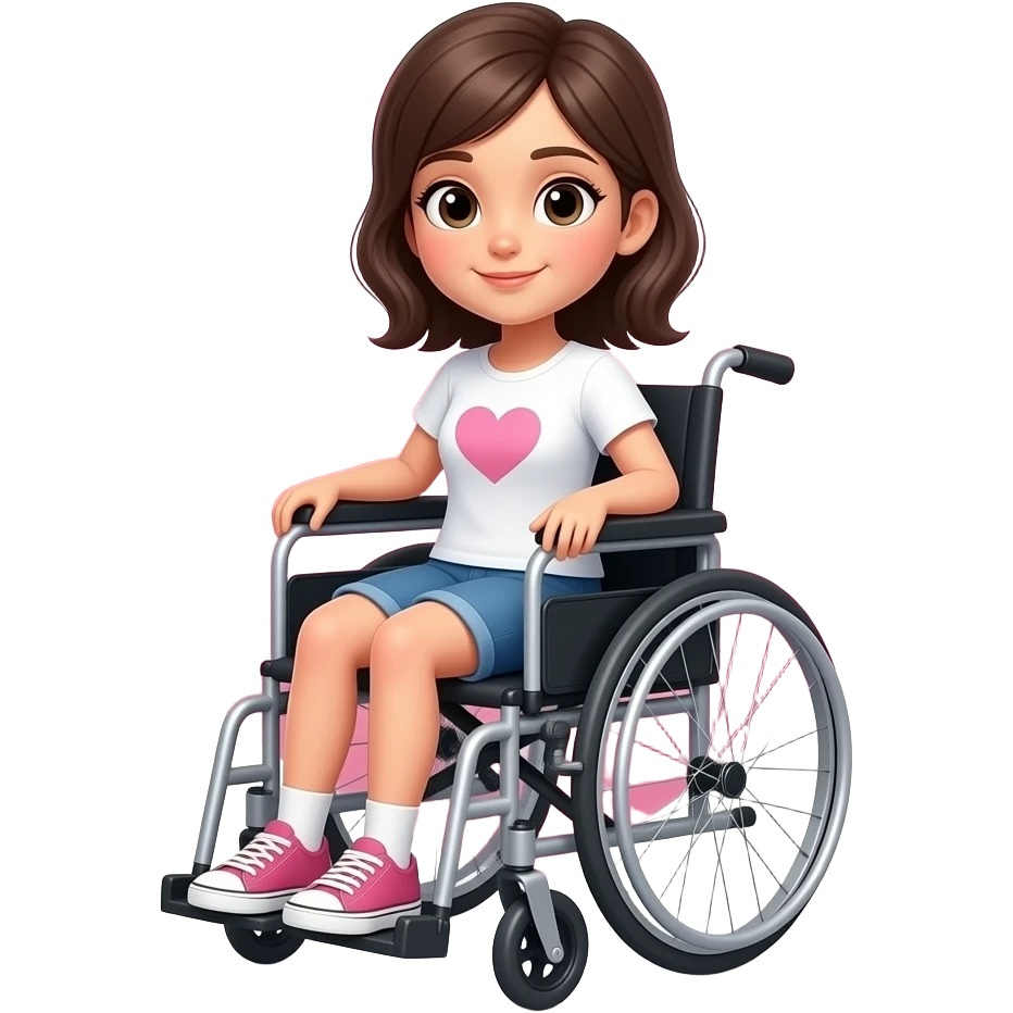 👧🏻🦽🩷 emoji