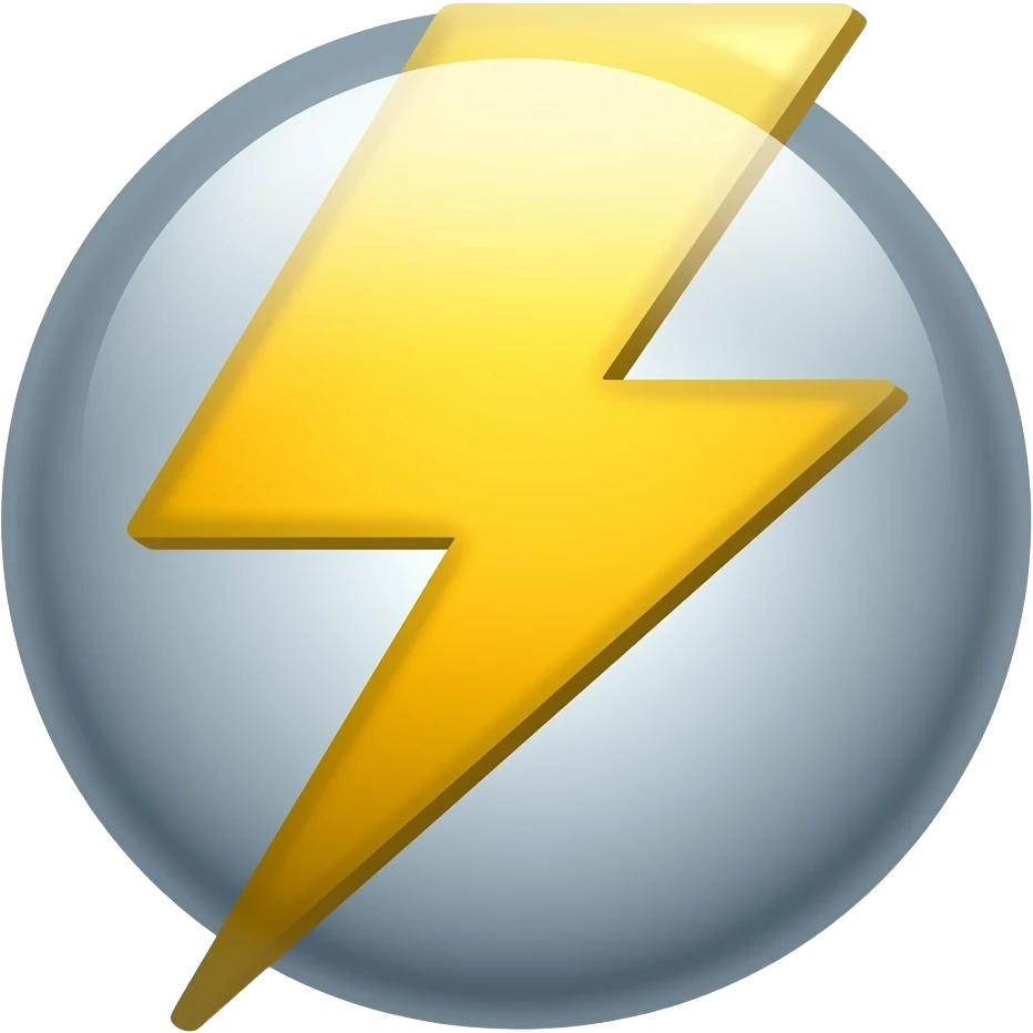 Thunder bolt emoji