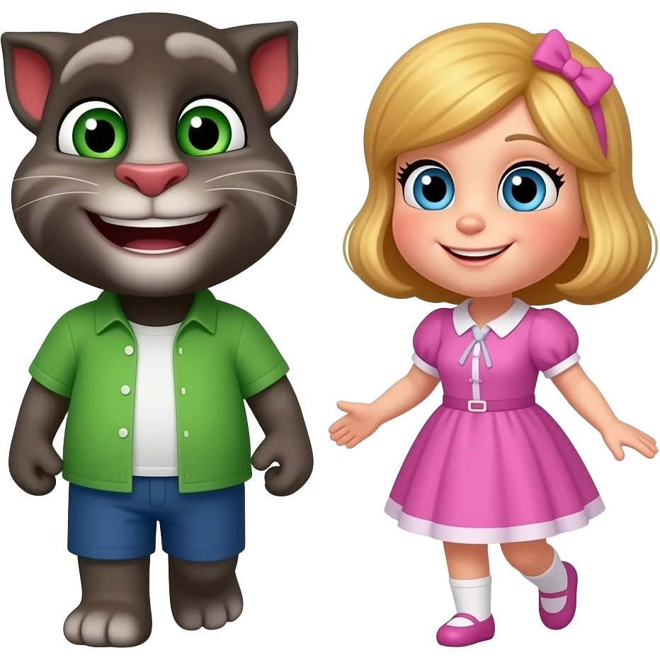 Talking Tom and Talking Angela go to Alaska emoji