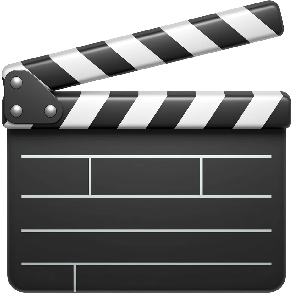 clapper board emoji