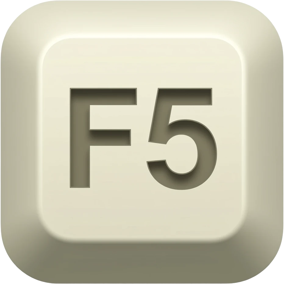 Keybord key "F5" emoji