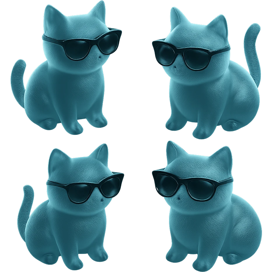 Cat wearing sunglasses emoji