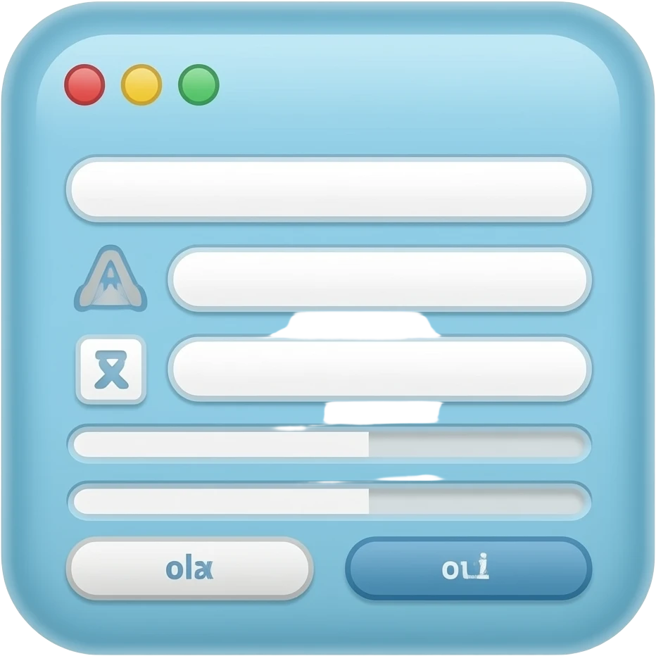 custom software light blue background emoji