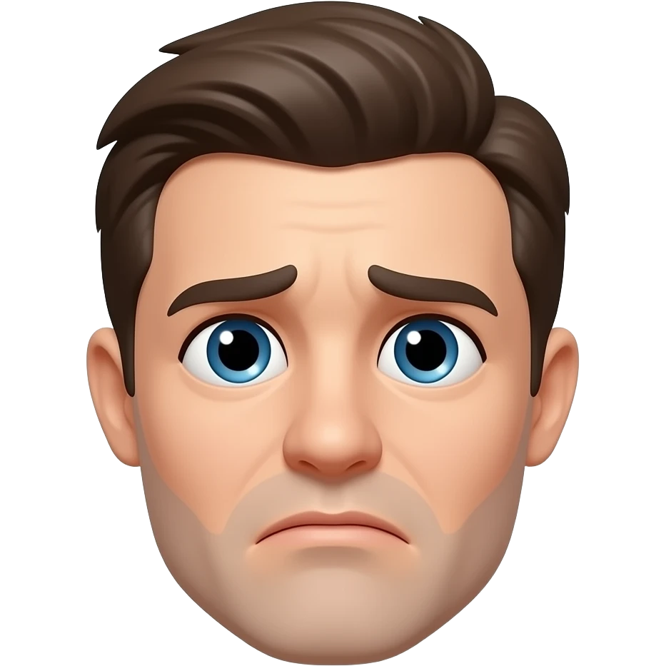 Confused face emoji