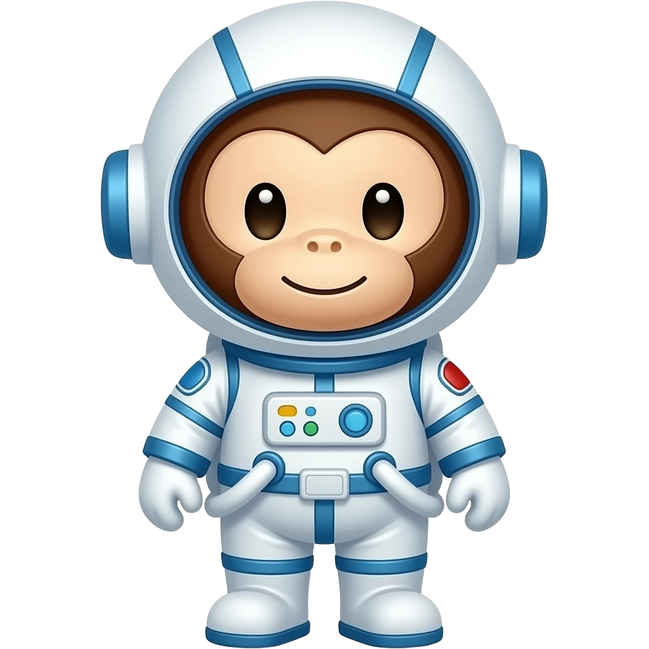 cute Space monkey emoji