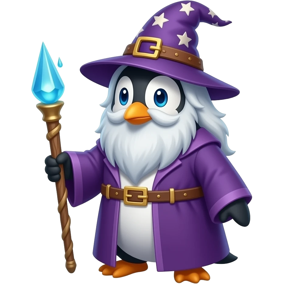 Penguin Wizard emoji