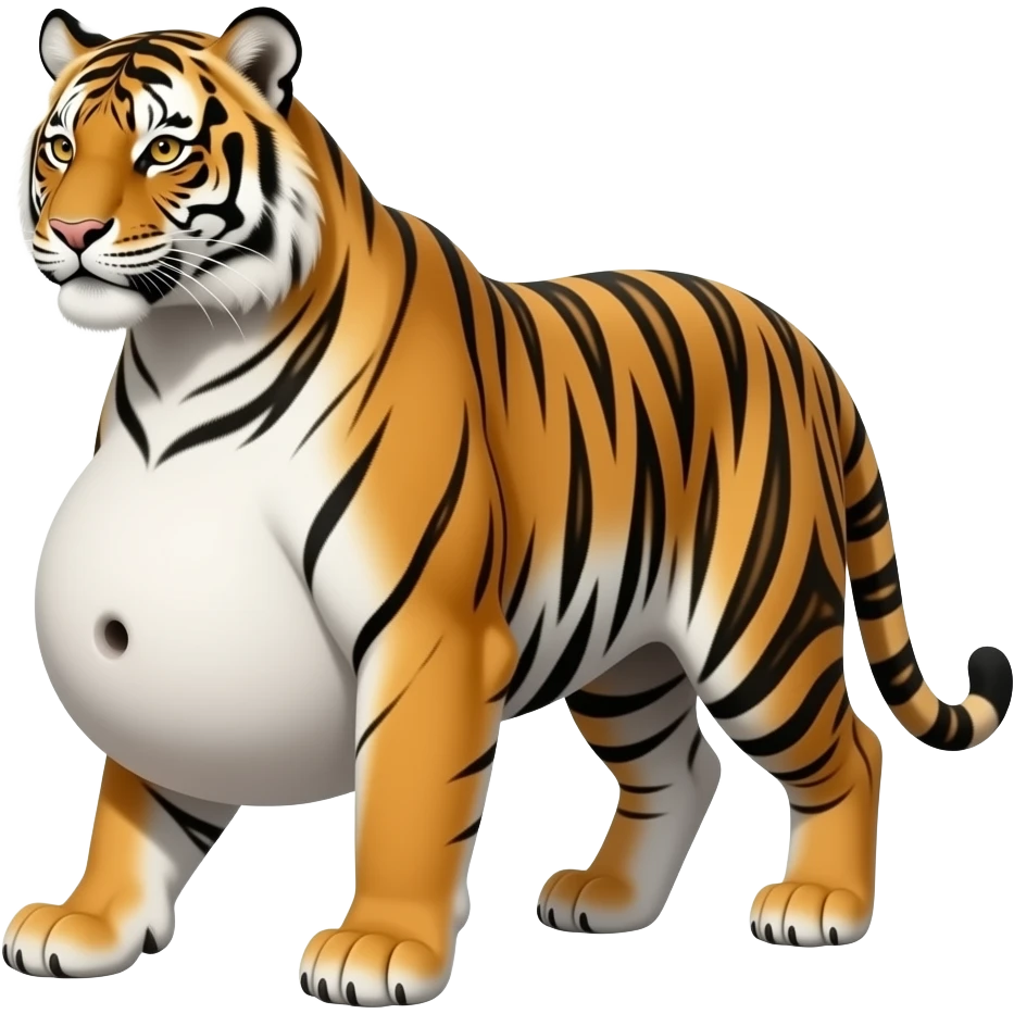 Tigress look at you tummy,big and full,ready to go pop,so full that a heavy fat stomach wants a gentle rub,A Bellybutton,had too much to eat,even one can’t fast but walks like one is pregnant with a baby bump sticking out and leading the way. emoji