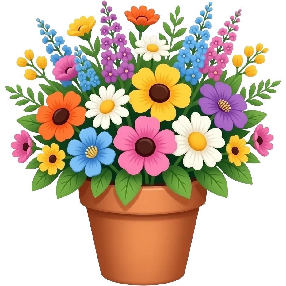 flowers in a pot emoji