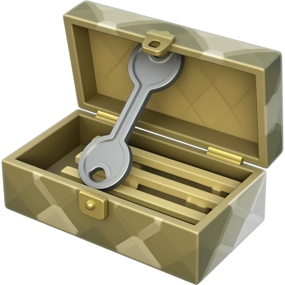 key storage box open emoji