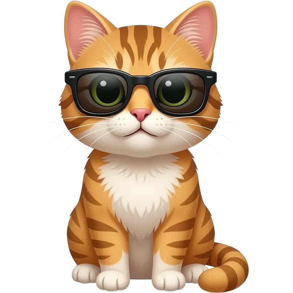 Cat wearing sunglasses emoji