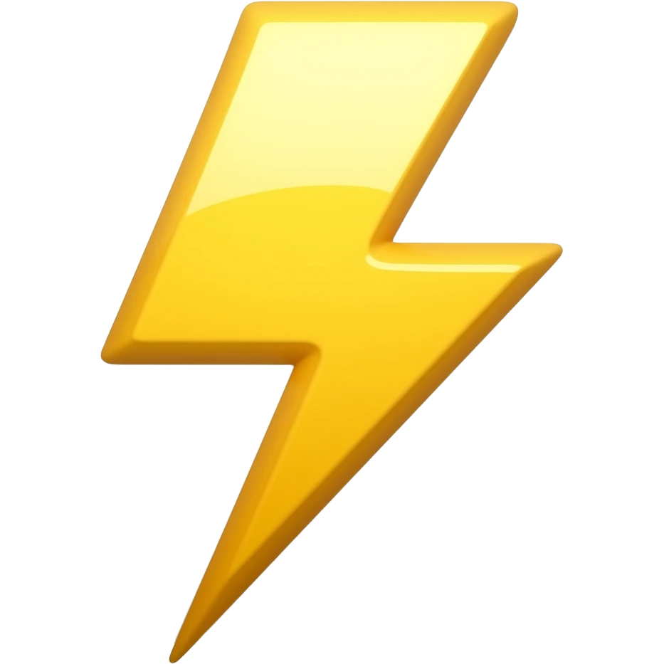 lightning bolt graphics emoji
