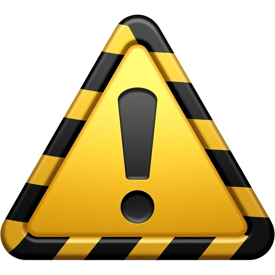 warning card emoji