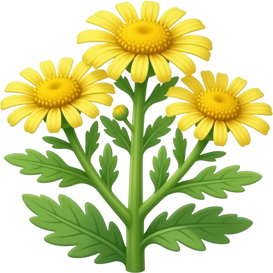 нарисуй senecio squalidus emoji